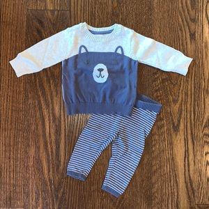 Carter’s two-piece sweater set for baby boy 0-3 mo